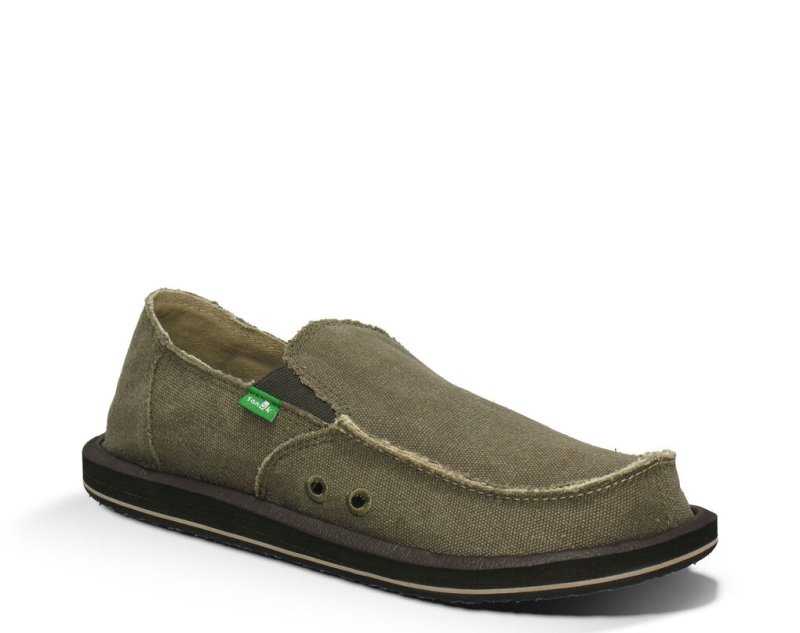 Sanuk Mens Vagabond Brown Shoes | HJLQOY605